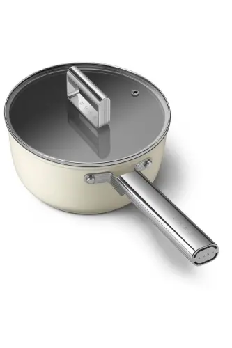 50's Style Cream 20 Cm Sauce Pan - 7