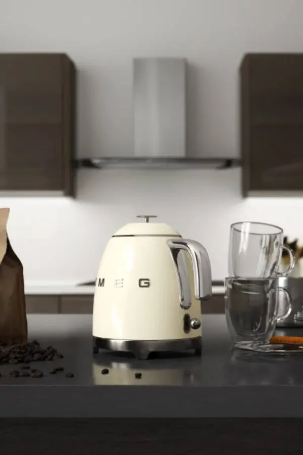 50s Style Klf05creu Retro Mini Kettle Cream - 7