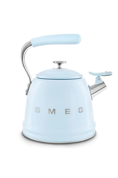 50's Style Pastel Blue Stovetop Whistling Kettle 2.3 Lt - 16