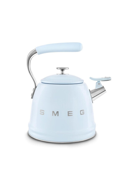 50's Style Pastel Blue Stovetop Whistling Kettle 2.3 Lt - 10