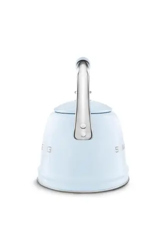 50's Style Pastel Blue Stovetop Whistling Kettle 2.3 Lt - 6