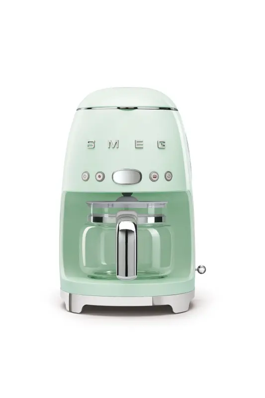 50's Style Pastel Green Kettle - 1x2 Toaster And Filter Coffee Machine Set-Green - 2