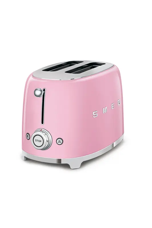 50's Style Pink Kettle - 1x2 Toaster And Filter Coffee Machine Set-Pink - 2