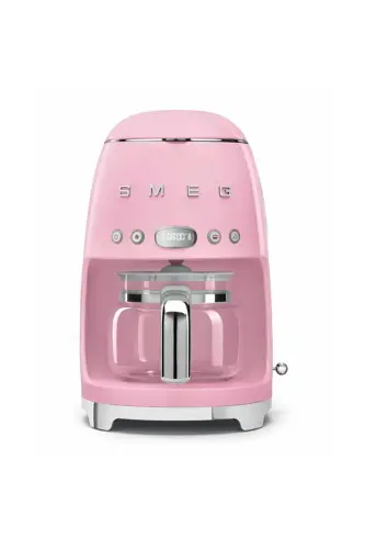 50's Style Pink Kettle - 1x2 Toaster And Filter Coffee Machine Set-Pink - 3