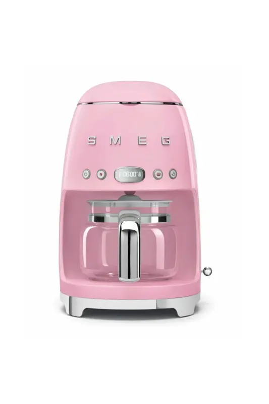 50's Style Pink Kettle - 1x2 Toaster And Filter Coffee Machine Set-Pink - 3
