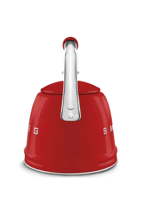 50s Style Red Stovetop Whistling Kettle, 2.3 L - 3