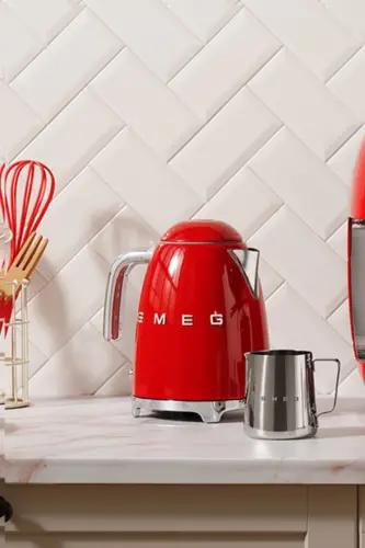 50'S Style Retro Kettle Red Klf03rdeu-Mix 