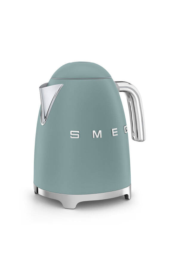 50s Style Special Edition Matte Emerald Green Kettle and 1x2 Slice Toaster Set - 4
