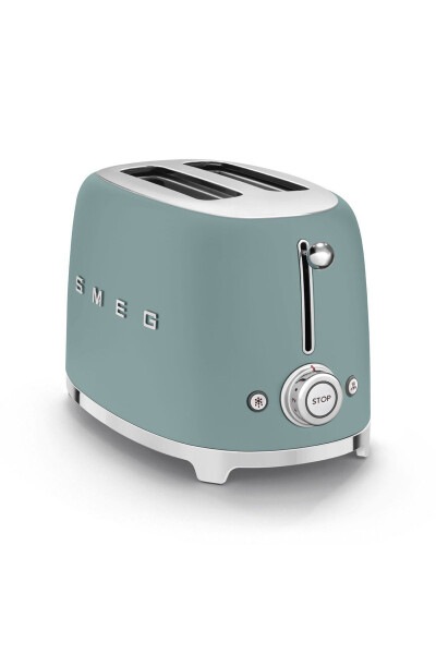 50s Style Special Edition Matte Emerald Green Kettle and 1x2 Slice Toaster Set - 5