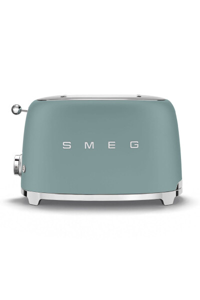 50s Style Special Edition Matte Emerald Green Kettle and 1x2 Slice Toaster Set - 6