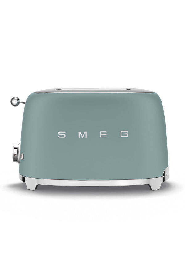 50s Style Special Edition Matte Emerald Green Kettle and 1x2 Slice Toaster Set - 6