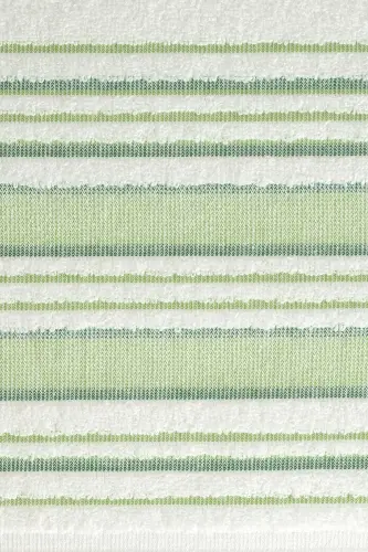 | 50x90 + 70x140 cm. Fringed Cotton | Vip Pistachio Green | Bath Towel Set - 5