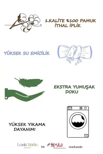 | 50x90 + 70x140 Cm | Saçak Detaylı | %100 Pamuk | Vip Koyu Pudra | Banyo Havlu Seti-Koyu Pudra - 6