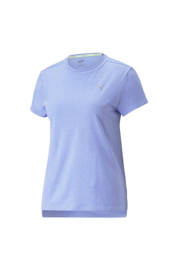 52316828 Run Favorite Heather Tee W Фиолетовый Женский Воротник-гольф Regular Fit Футболка - 6