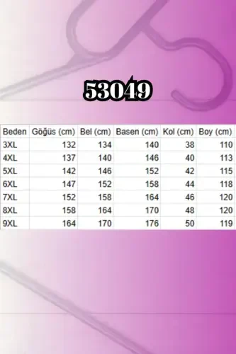 53049 Büyük Beden Keçe Kalın Manşetli Kaban - Siyah - 2