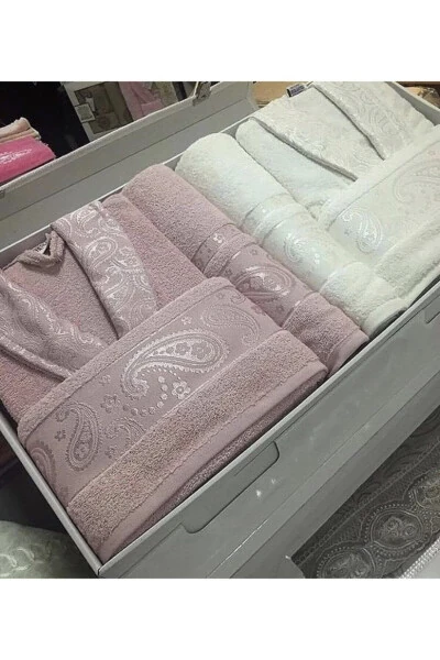 537 Jacquard 6 Piece Bridal Gift Boxed Robe Set - FIESTA