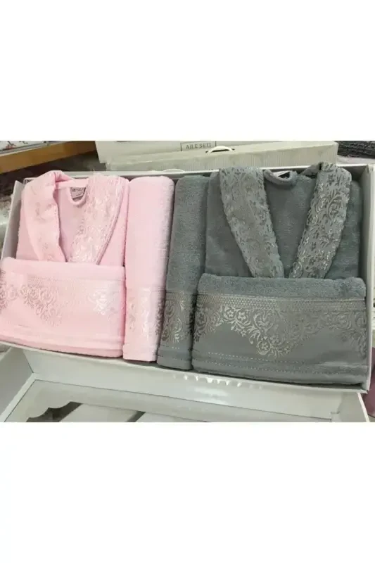 537 Yıldız Desen Pembe-gri-Pembe - 1