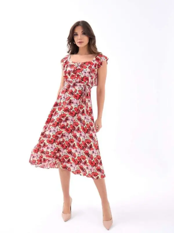 5370 DRESS-RED - 4