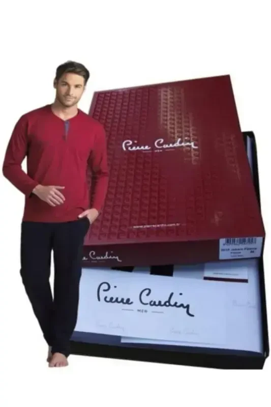 5370 Pijama Şort 3 Lü Damat Çeyiz Seti - Bordo-Bordo - 4