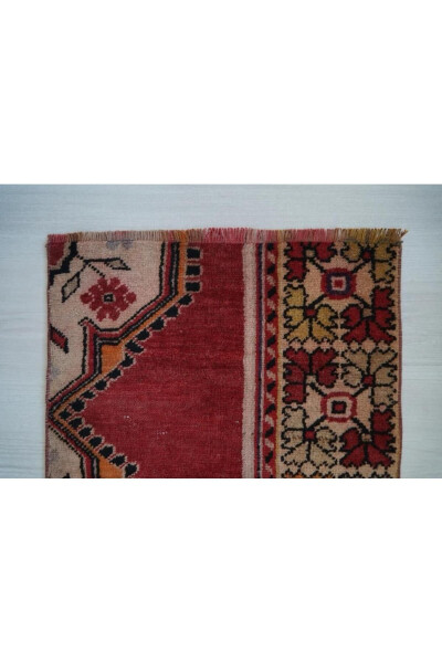 53x53 cm Handwoven Small Doormat Rug Excellent Condition - 4