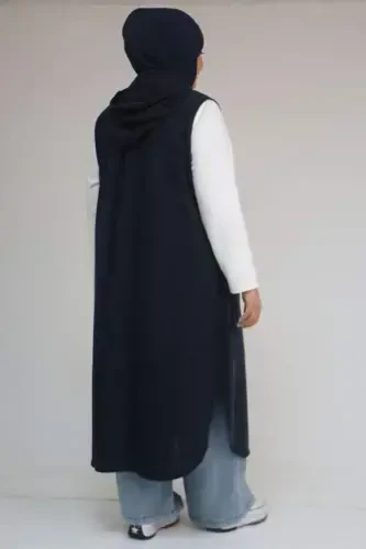 54014 Büyük Beden Waterport Biyeli Mir Yelek - Lacivert - 3