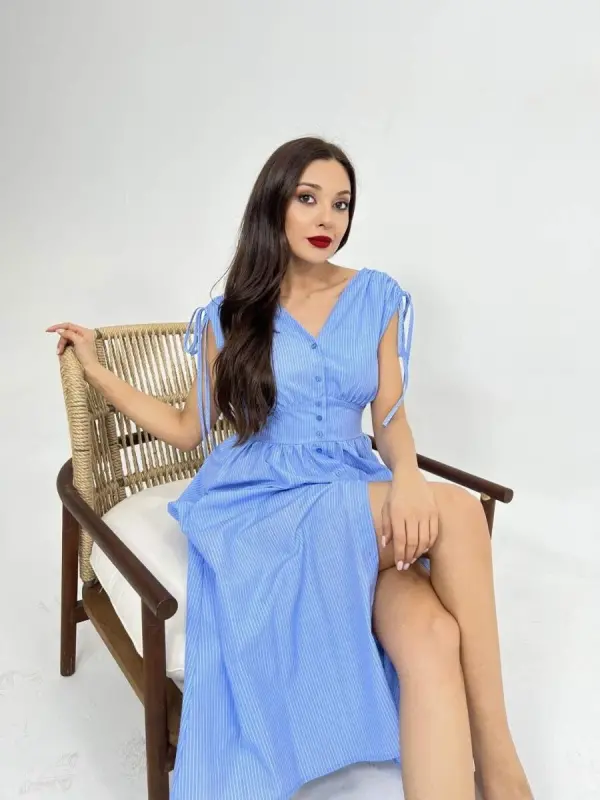 5486 DRESS-DALLAS STRIPED - 4