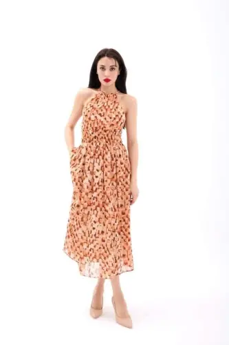 5519 DRESS-ORANGE - 5