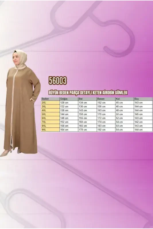 56003 Katta Hajmli Old Tomonidan Fermuarli Yoqali Faraja - Qora - 2