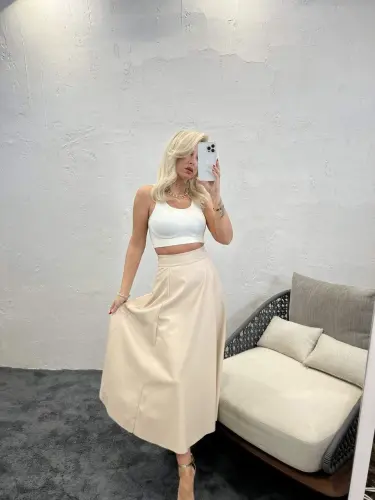 5629 SKIRT-CREAM - 3