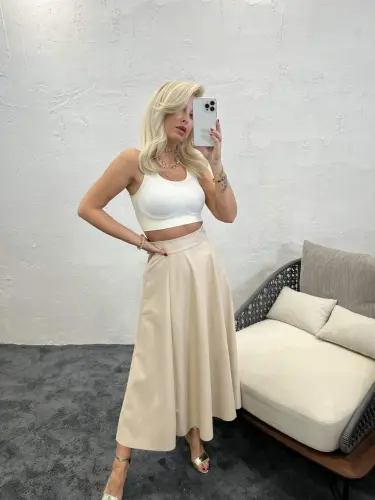 5629 SKIRT-CREAM - 5