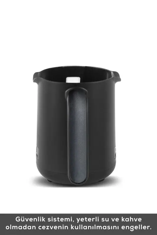 Hatır Közde Türk Kahvesi ve Türk Kahve Makinesi Shiny Black 5 Fincan Kapasiteli Bol Köpüklü - Parlak Siyah - 7
