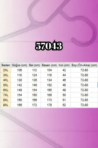 57043 Katta hajmli yon yirtigli modal shimli kostyum - Vizon - 2