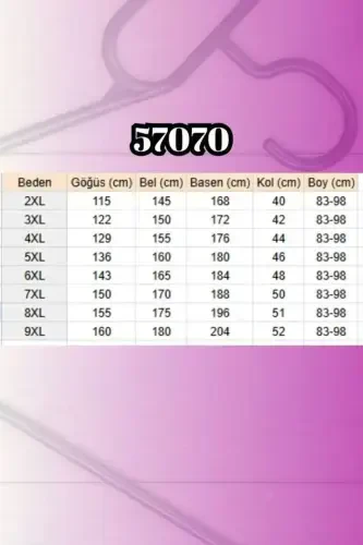 57070 Büyük Beden Önü Simetri Kesim Batik Pantolonlu Takım - Lacivert - 2