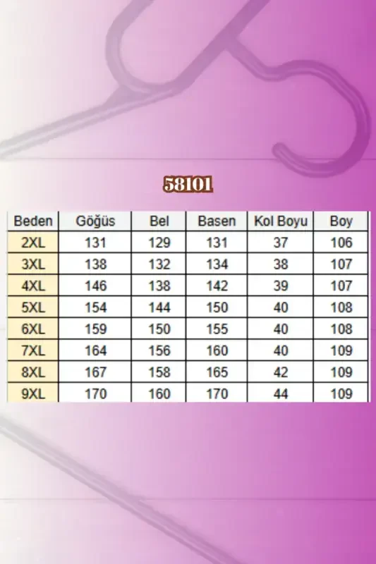 58101 Katta o'lchamli past qo'lli Mir tunik - Qora - 2