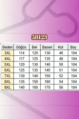 58123 Büyük Beden Önü Taş Detaylı Kot Düğmeli Tunik - Petekli - 2