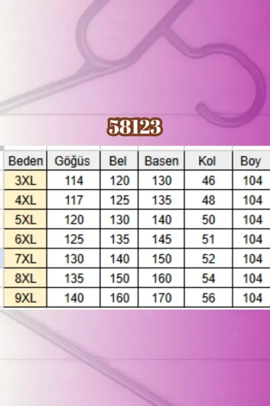 58123 Büyük Beden Önü Taş Detaylı Kot Düğmeli Tunik - Petekli - 2