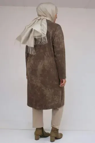 58153 Большой Размер Батик Модал Туника - Батик Визон - BÜYÜKBEDENIZ (1)