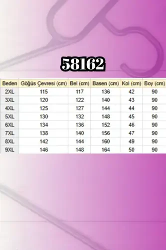 58162 Katta hajmli bezakli modal tunik - Indigo - BÜYÜKBEDENIZ (1)