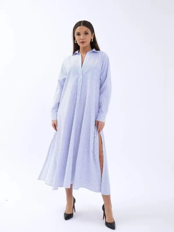 5857 DRESS-WASHINGTON STRIPED - BÜYÜKBEDENIZ