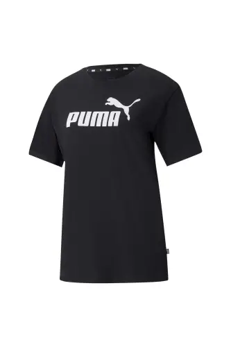 586868-01 ESS Logo Boyfriend Tee Футболка Женская Футболка ЧЕРНЫЙ-черный 