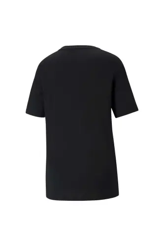 586868-01 ESS Logo Boyfriend Tee футболки Аёллар футболкаси ҚОРА-қора - PUMA (1)