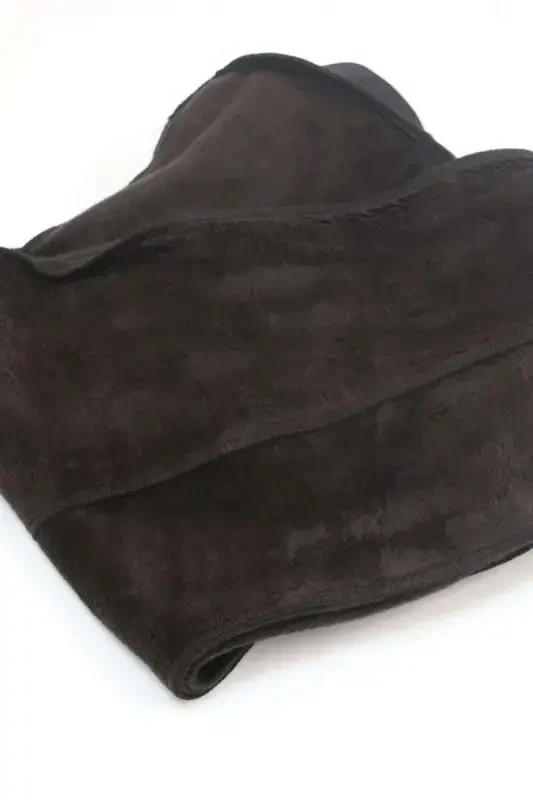 59507 Katta hajmli old yirtigli ichi sharshonli tayt - Qora - 2