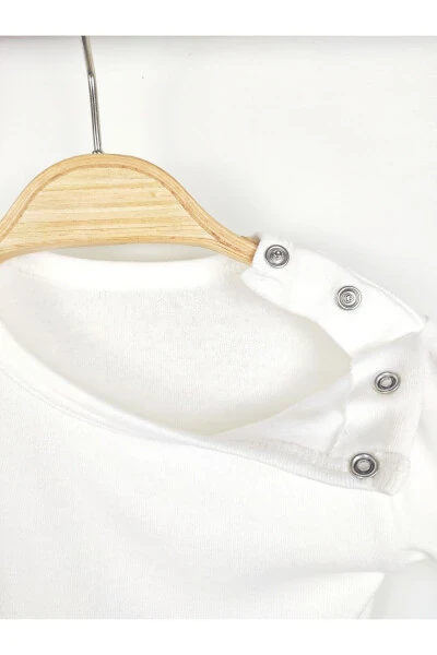 5'li 0-4 yosh %100 paxta uzun yengli chaqaloq body paxtali unisex qiz bola o'g'il bola body zıbın - OMY (1)