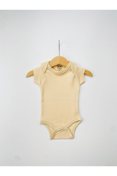 5'li %100 Pamuklu Raporlu Kısa Kol Bebek Body Zıbın - 5