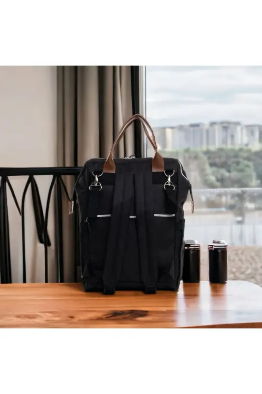 5 li Doğum Seti (10 PARÇA HASTANE ÇIKIŞI, NOHUT KUNDAK, ALTAÇMA, BEBEK BAKIM OMUZ VE SIRT ÇANTASI)-Gri - 5