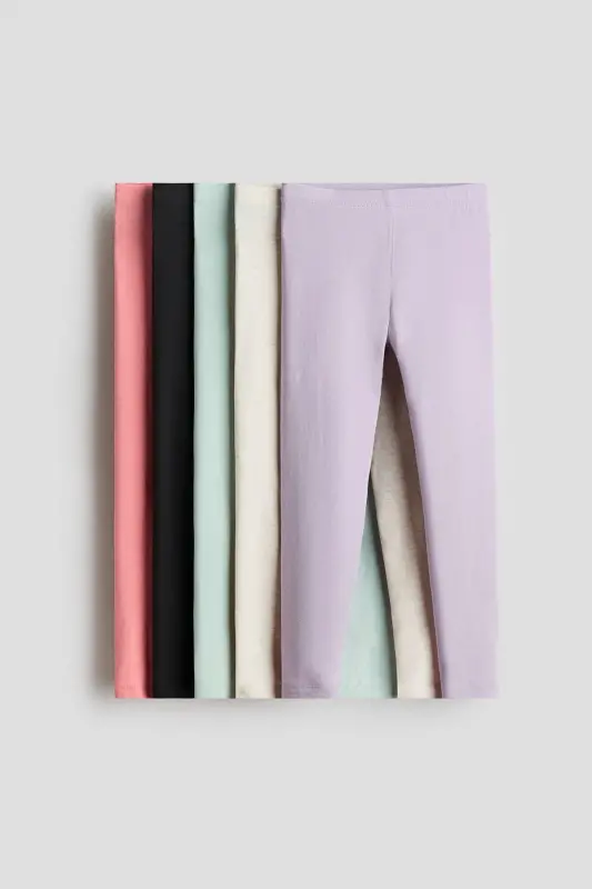 5'li Jarse Tayt-Açık mor/Nane yeşili - 1