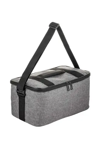 5'li Yaz Seti Soğutucu Termos Kamp Piknik Sıcak Ve Soğuk Tutan Askılı Yalıtımlı Termal Çanta Buzluk-Gri Desenli - 4