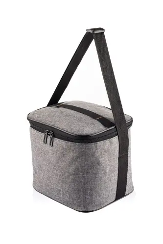 5'li Yaz Seti Soğutucu Termos Kamp Piknik Sıcak Ve Soğuk Tutan Askılı Yalıtımlı Termal Çanta Buzluk-Gri Desenli - 6