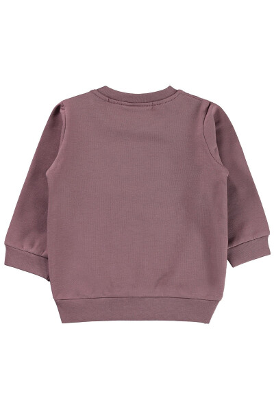 6-18 Ay Bebek Kız Sweatshirt, Leylak Lila - 4