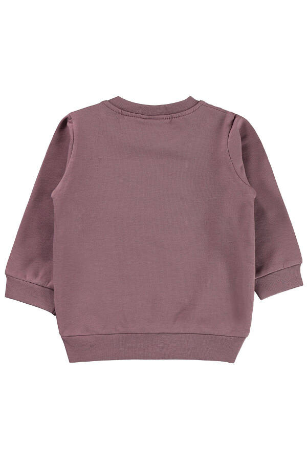 6-18 Ay Bebek Kız Sweatshirt, Leylak Lila - 2